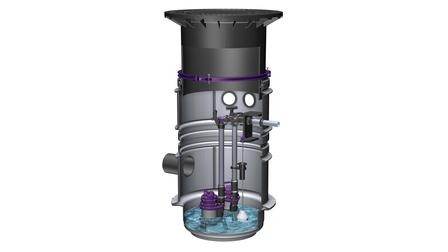 KESSEL Ecolift Hybrid Lifting Station – Gravity Drainage & Backwater Pump System